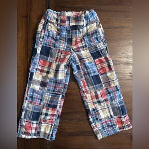 Janie and Jack size 3 Colorful Patchwork Plaid Pants